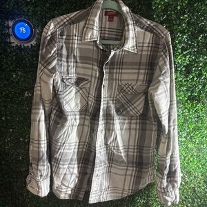 Arizona Jeans Long Sleeve Button down Shirt Mens Medium